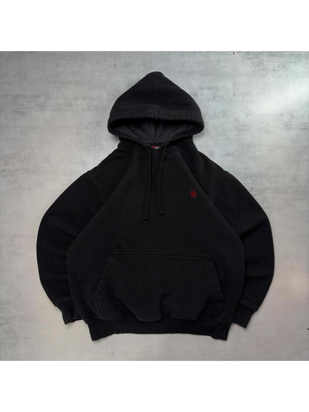 Y2K Black Southpole Grunge Boxy Skater Hoodie
